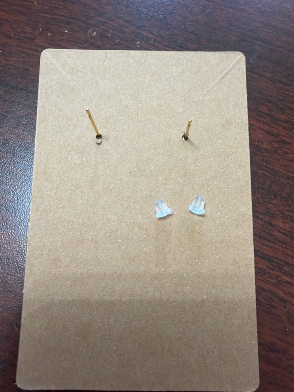 Gold Filigree Square Stud Earrings - Women's Jewelry Designer Like - Picture 2 of 2